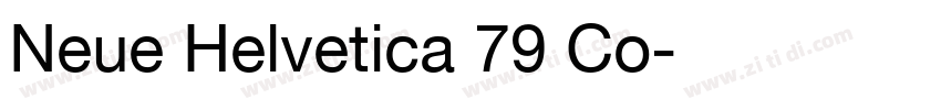 Neue Helvetica 79 Co字体转换